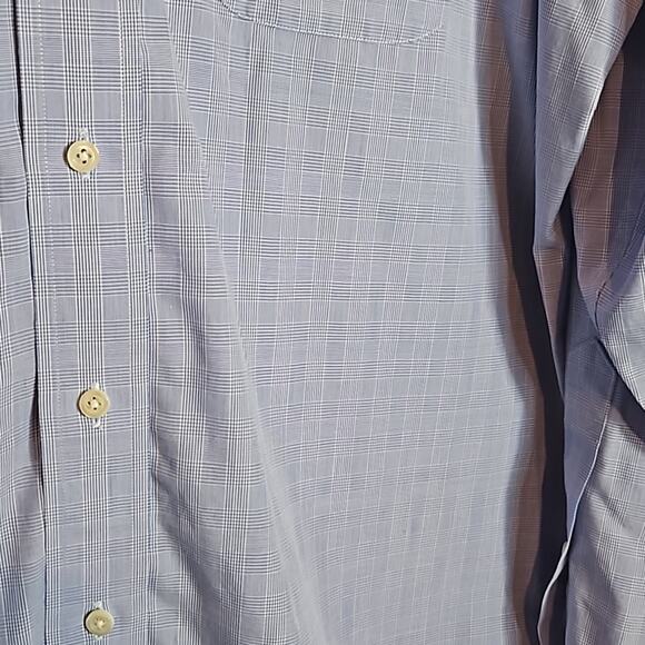 Brooks Brothers Men's Non-Iron Long Sleeve Button Down Sport Shirt Blue Plaid - Picture 2 of 4